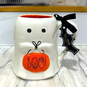 Rae Dunn White BOO Ghost mug New with tag
